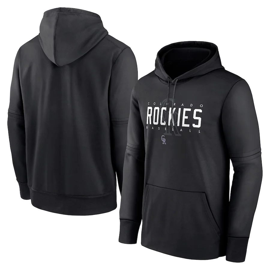 Men 2023 MLB Colorado Rockies black Sweatshirt style 1